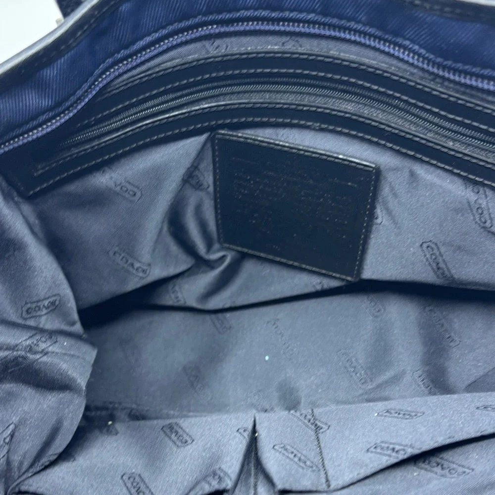 Coach Navy and Black Shoulder Bag